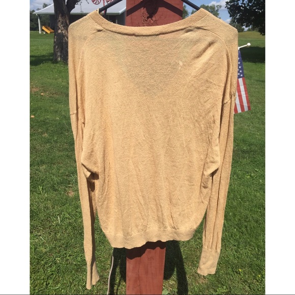 Zara Knit Yellow Long Sleeve Sweater - Picture 2 of 4